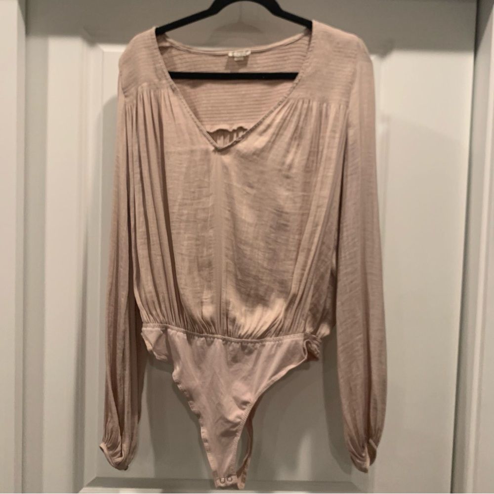 Intimately free onesie blouse rouched detailing
